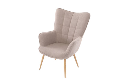 Sessel Uta / Cord grau, Samt schwarz, Webstoff dunkelgrau, Samt dunkelgrün, Webstoff sandfarben / Gestell schwarz pulverbeschichtet / Relaxsessel / Armlehnen-Sessel / B 72, H 97, T 80 cm
