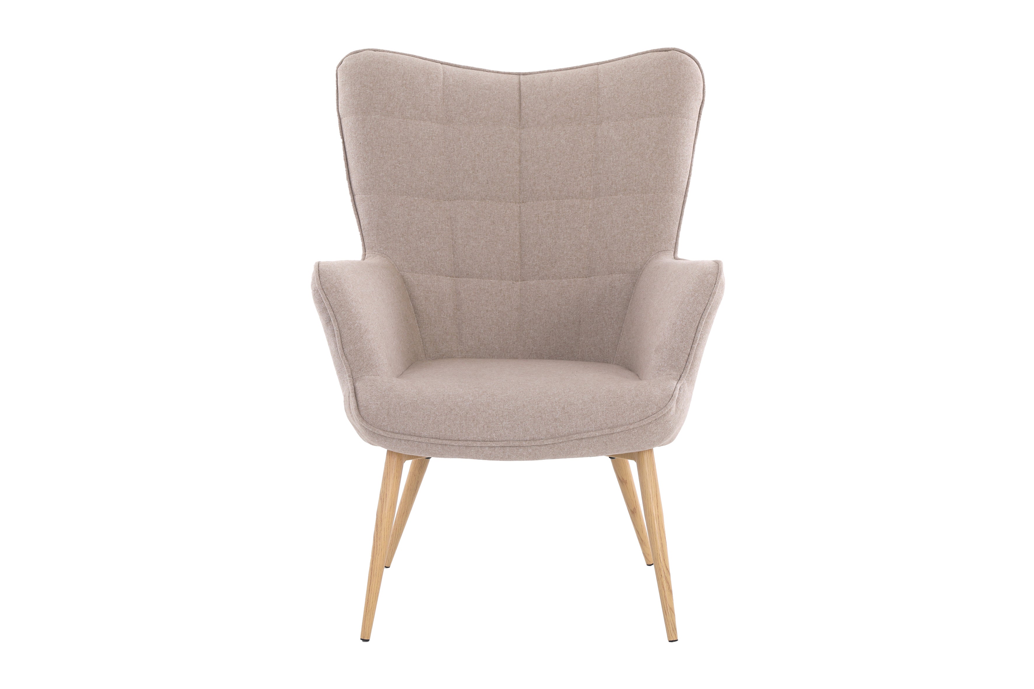 Sessel Uta / Cord grau, Samt schwarz, Webstoff dunkelgrau, Samt dunkelgrün, Webstoff sandfarben / Gestell schwarz pulverbeschichtet / Relaxsessel / Armlehnen-Sessel / B 72, H 97, T 80 cm