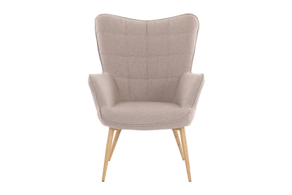 Sessel Uta / Cord grau, Samt schwarz, Webstoff dunkelgrau, Samt dunkelgrün, Webstoff sandfarben / Gestell schwarz pulverbeschichtet / Relaxsessel / Armlehnen-Sessel / B 72, H 97, T 80 cm
