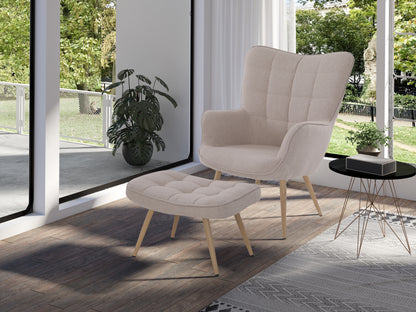 Sessel Uta / Cord grau, Samt schwarz, Webstoff dunkelgrau, Samt dunkelgrün, Webstoff sandfarben / Gestell schwarz pulverbeschichtet / Relaxsessel / Armlehnen-Sessel / B 72, H 97, T 80 cm