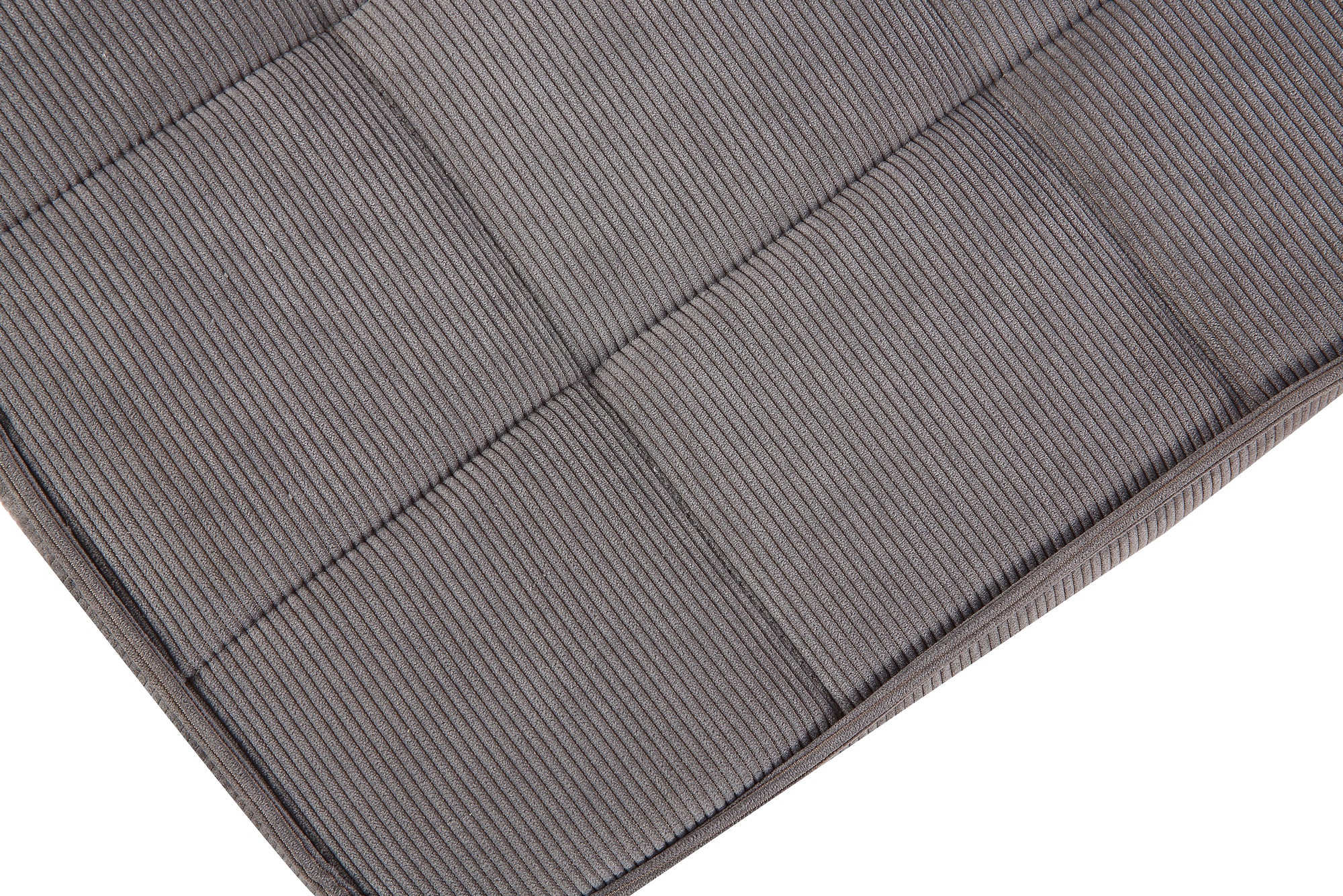 Hocker Uta / Cord grau, Samt schwarz, Webstoff dunkelgrau, Samt dunkelgrün, Webstoff sandfarben / Gestell schwarz pulverbeschichtet / Fuß-Ablage / Sitzhocker / B 60, H 39, T 41 cm