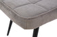 Hocker Uta / Cord grau, Samt schwarz, Webstoff dunkelgrau, Samt dunkelgrün, Webstoff sandfarben / Gestell schwarz pulverbeschichtet / Fuß-Ablage / Sitzhocker / B 60, H 39, T 41 cm