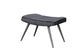 Hocker Uta / Cord grau, Samt schwarz, Webstoff dunkelgrau, Samt dunkelgrün, Webstoff sandfarben / Gestell schwarz pulverbeschichtet / Fuß-Ablage / Sitzhocker / B 60, H 39, T 41 cm