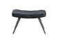Hocker Uta / Cord grau, Samt schwarz, Webstoff dunkelgrau, Samt dunkelgrün, Webstoff sandfarben / Gestell schwarz pulverbeschichtet / Fuß-Ablage / Sitzhocker / B 60, H 39, T 41 cm