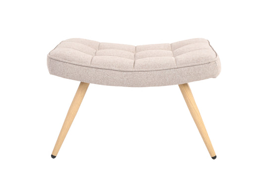 Hocker Uta / Cord grau, Samt schwarz, Webstoff dunkelgrau, Samt dunkelgrün, Webstoff sandfarben / Gestell schwarz pulverbeschichtet / Fuß-Ablage / Sitzhocker / B 60, H 39, T 41 cm