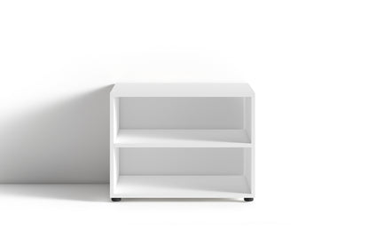 TV Stand VICTORIA / kleines Regal weiß oder schwarz / Beistelltisch 60 cm breit / Wohnzimmertisch / Schrank / TV Bank / TV Tisch / Weiß / 60 x 45 x 39 cm (BxHxT)
