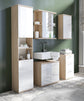 Badezimmer Spiegelschrank NEBRASKA mit Spiegeltür / Moderner, 1-türiger Spiegel Hängeschrank in anthrazit, Sonoma Eiche (Eiche-Optik) oder weiß / B 60, H 70, T 25m / mit viel Stauraum