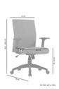 Chefsessel ROCKET Chefsessel / Kunststoff schwarz / Bezug Webstoff dunkelgrauschwarz, grün oder Cordstoff grau / Wippmechanik / Sicherheitsklemmschutz / Sicherheitsrollen / B 56, H 92,5-100,5,T 61,5 cm