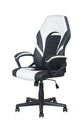 Chefsessel FREEZE / Gestell Kunststoff schwarz / Kunstleder schwarz - dunkelgrau oder weiß / Mesh / Wippmechanik / Sicherheitsklemmschutz / Gebremste Rollen / bis 110 KG / B 59 H 111,5-123,5 T 63,5cm
