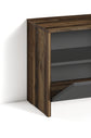 Sitzbank BEN / Schuhschrank in Artisan Eiche (Eiche-Optik), Old Wood (Altholz-Optik) oder weiß / kleine Flur-Kommode mit Klappe und Einlegeboden / B 60, H 48, T 35 cm