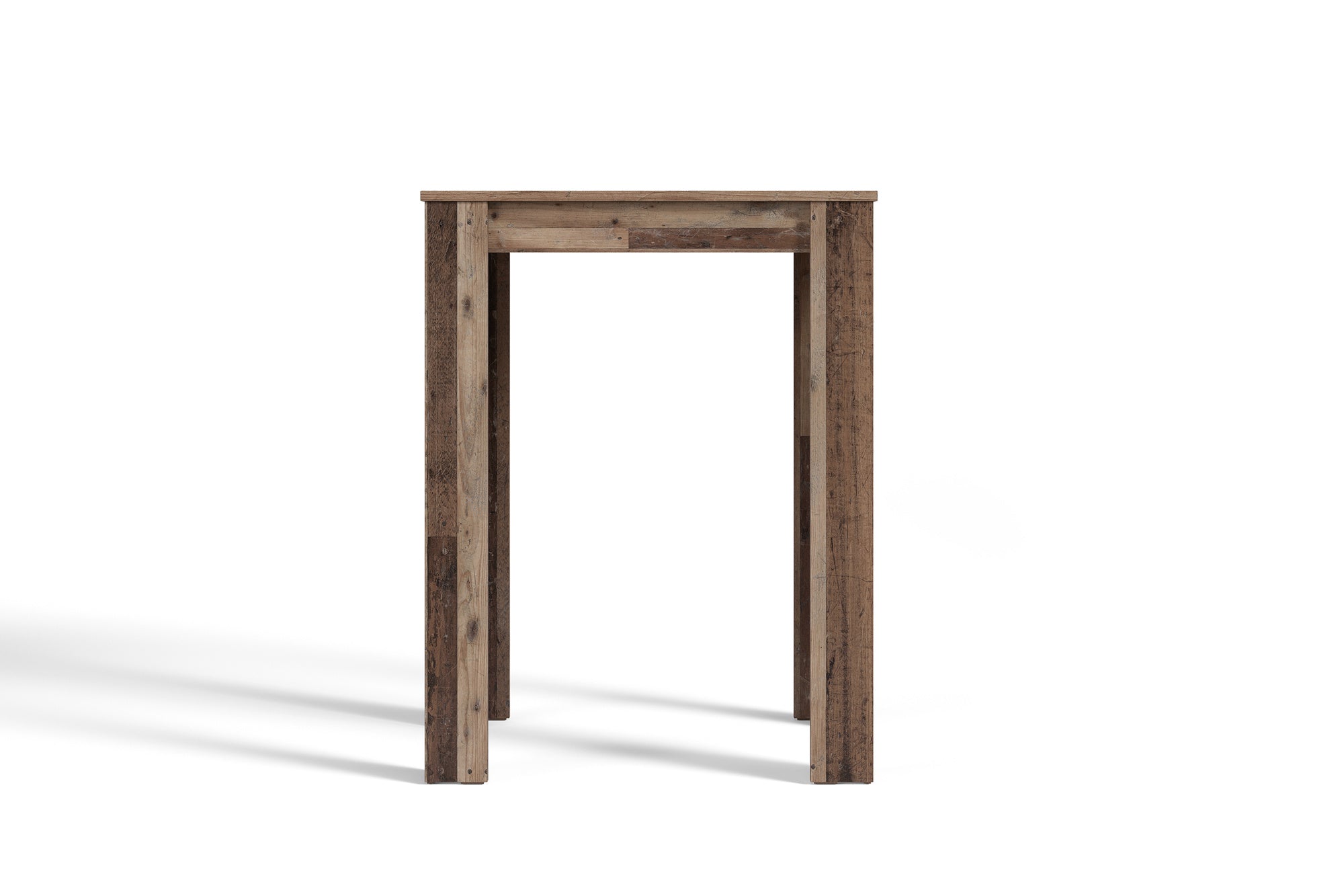 Bartisch Nele / Industrial-Look Küchentisch in Old Wood-Optik / Hoher Esstisch / 80 x 60, H 104 cm
