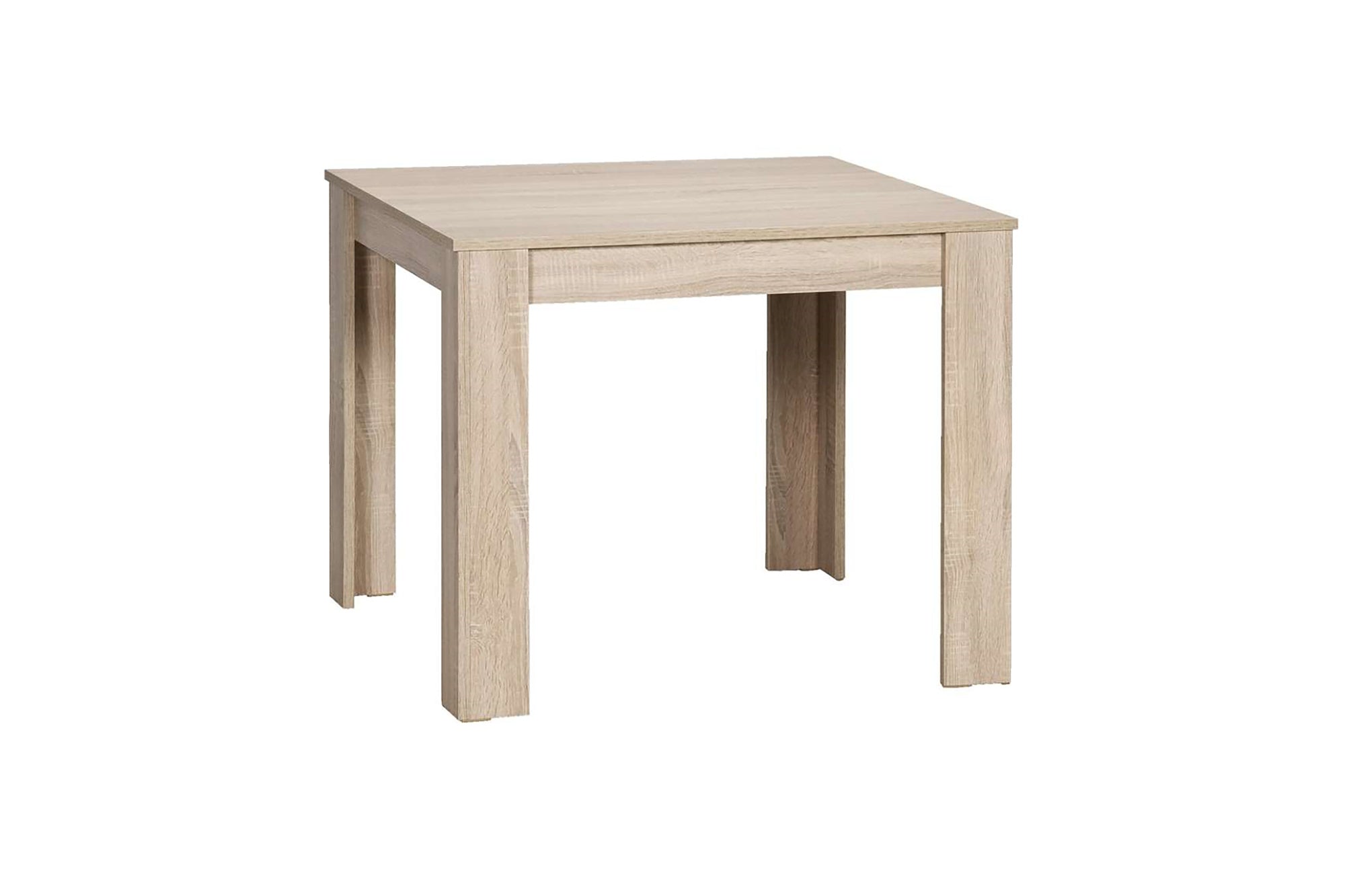 Esstisch Nepal / Moderner Küchentisch in Sonoma Eiche (Eiche-Optik), weiß oder Light Atelier (Beton-Optik) / Platzsparender Tisch / 80 x 80, H 75, 90 x 90, H 75, 120 x 80, H 75 oder 140 x 80, H 75 cm