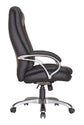 Chefsessel BRUNO-XXL/ bis 150 kg belastbar /Kunststoff anthrazit/ Wippmechanik mit Härtegradeinstellung/ Höhenverstellung/
 Gebremste Sicherheitsrollen/ B 71,5 H 114-124 T 70,5 cm