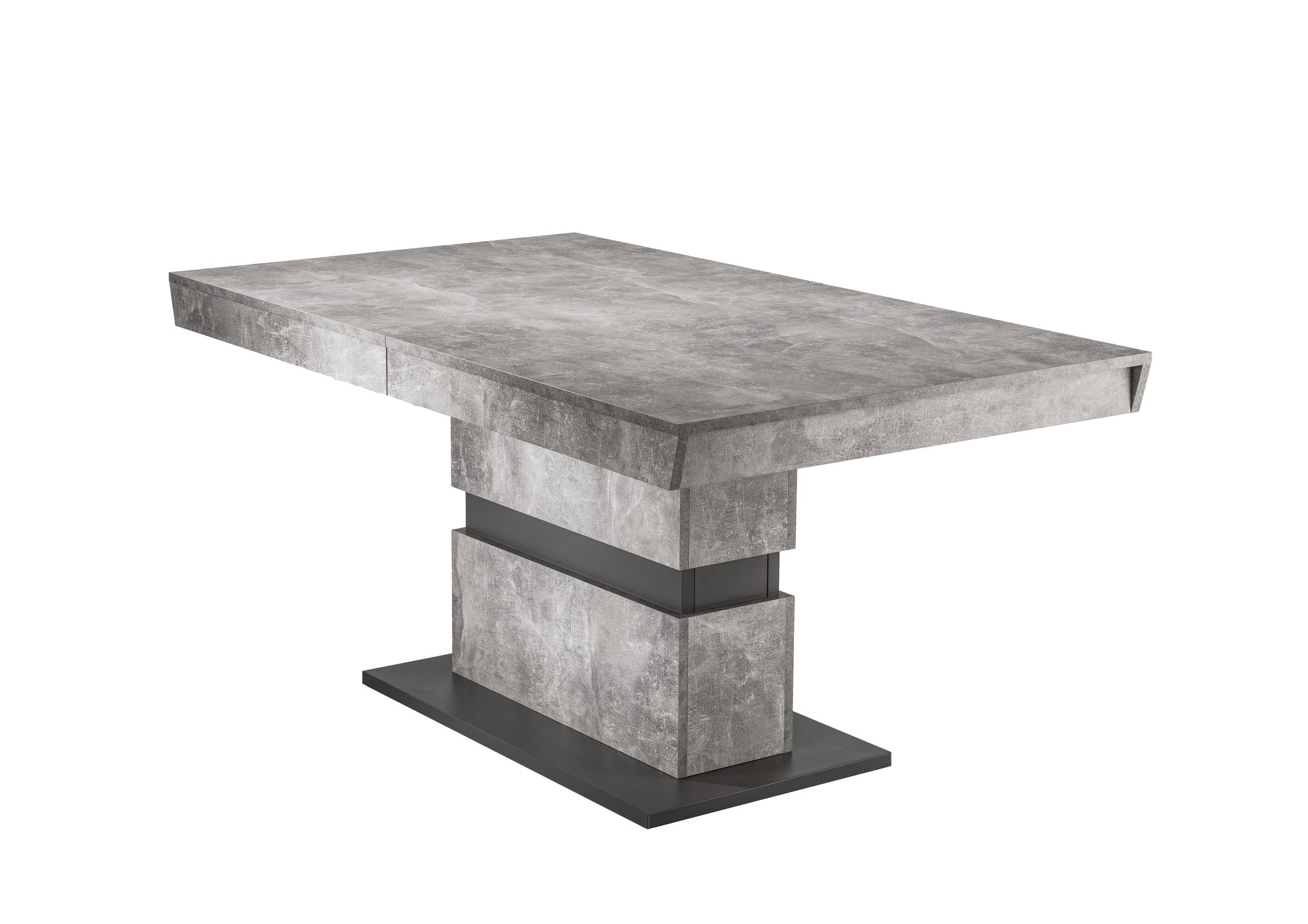 Esszimmertisch MATTHEW / Küchen-Tisch 140 cm mit Auszugsfunktion auf 195 cm / Auszugstisch Light Atelier oder Old Wood / Esstisch ausziehbar mit Einlegeplatte / 140-195 x 90, H 75 cm