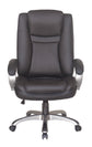 Chefsessel BRUNO-XXL/ bis 150 kg belastbar /Kunststoff anthrazit/ Wippmechanik mit Härtegradeinstellung/ Höhenverstellung/
 Gebremste Sicherheitsrollen/ B 71,5 H 114-124 T 70,5 cm