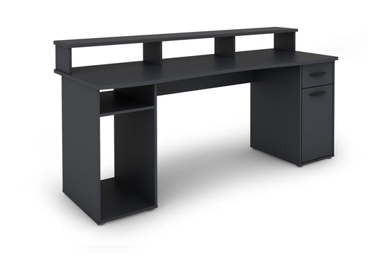 Schreibtisch FANTASTIC / XXL Gaming-Tisch in anthrazit oder weiß / Mit viel Stauraum und einer breiten Borte auf der Tischplatte / Computer-Tisch / PC / Arbeits-Tisch / 180x93x65cm (BxHxT)