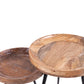 AVA Beistelltisch, Gestell schwarz, Tischplatte Mangoholz natur