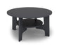 Couchtisch JONNY / Melamin anthrazit, weiß, Artisan Eiche (Eiche-Optik) oder Old Wood (Altholz-Optik) / D 80, H 42,5 cm / mit praktischem Ablageboden