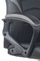 Chefsessel FREEZE / Gestell Kunststoff schwarz / Kunstleder schwarz - dunkelgrau oder weiß / Mesh / Wippmechanik / Sicherheitsklemmschutz / Gebremste Rollen / bis 110 KG / B 59 H 111,5-123,5 T 63,5cm