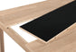 NORI Tisch Breite 120 cm, Einlegeplatte schwarz/weiß, in Eiche-Optik