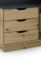 Winkelschreibtisch BELFAST / Rechts oder Links montierbar / 3 Schubkästen / Anthrazit, Weiß-Anthrazit, Artisan Eiche (Eiche-Optik) oder Old Wood (Altholz-Optik) /Bürotisch / Eckschreibtisch / Schreibtisch / B 129, H 83,5, T 105 cm