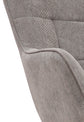 Schaukelstuhl RICHIE / Metall-Gestell schwarz / Kufen aus Buche / Webstoff blau oder grau, Cordstoff hellgrau oder Samtstoff schwarz / mit Steppung / B 72, H 92, T 92 cm