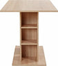 MATTIS Säulentisch, Breite 110 cm, Stauraum, in Old-Wood-, Eiche-Optik oder weiß