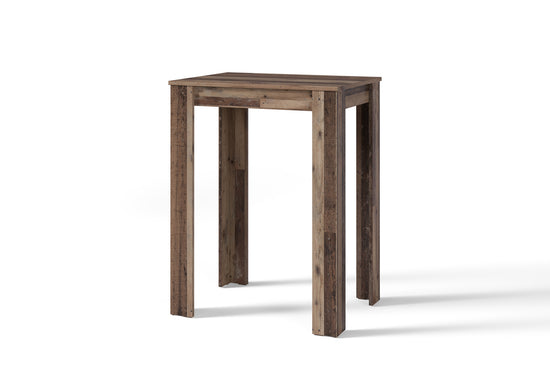 Bartisch Nele / Industrial-Look Küchentisch in Old Wood-Optik / Hoher Esstisch / 80 x 60, H 104 cm