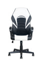 Chefsessel FREEZE / Gestell Kunststoff schwarz / Kunstleder schwarz - dunkelgrau oder weiß / Mesh / Wippmechanik / Sicherheitsklemmschutz / Gebremste Rollen / bis 110 KG / B 59 H 111,5-123,5 T 63,5cm